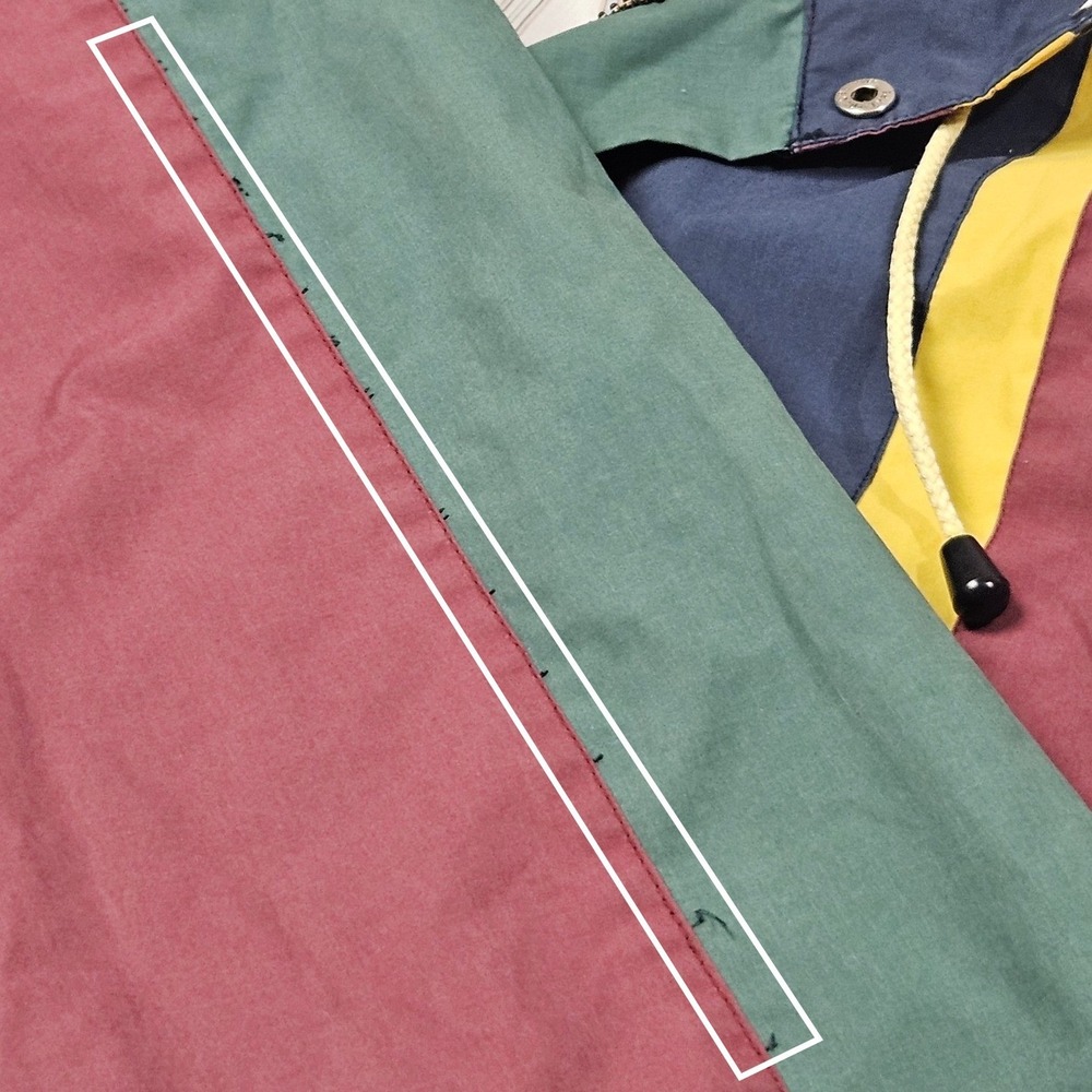 Vintage‎ Club Europa Jacket Size 40 Colorblock Retro 80s 90s Streetwear Stripe - Picture 6 of 8